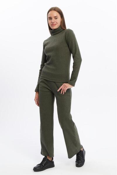 bemmoda Γυναικείο ελαστικό βαμβακερό παντελόνι ψαράδικο με τσέπες Casual κοστούμι επάνω και κάτω