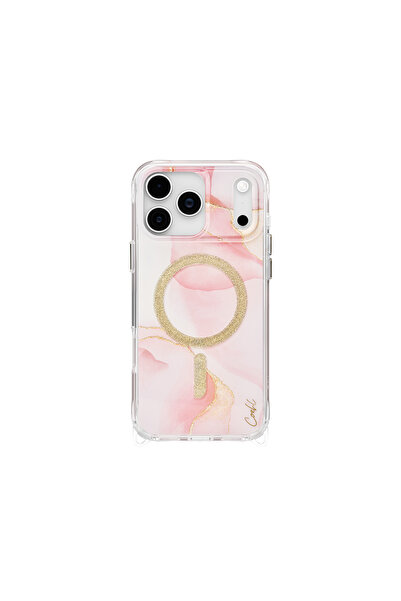Coehl iPhone 17 Pro Max Uyumlu Kılıf M-safe Şarj Özellikli Simli Magnetik Aer...