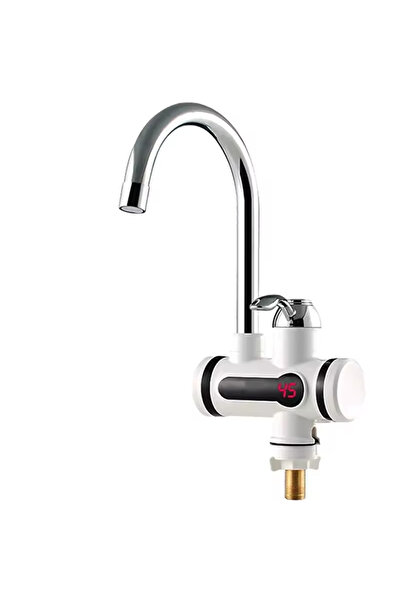 Alista Home Robinet electric cu încălzire instantanee a apei, afișaj LED pentru temperatură, montare orizontală pentru chiuvetă/vas de toaletă