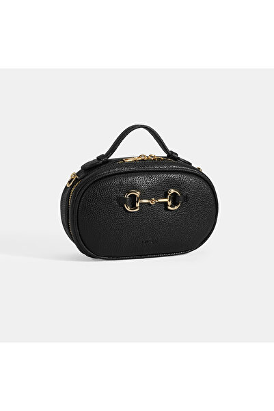 Desa Γυναικεία μαύρη τσάντα ώμου