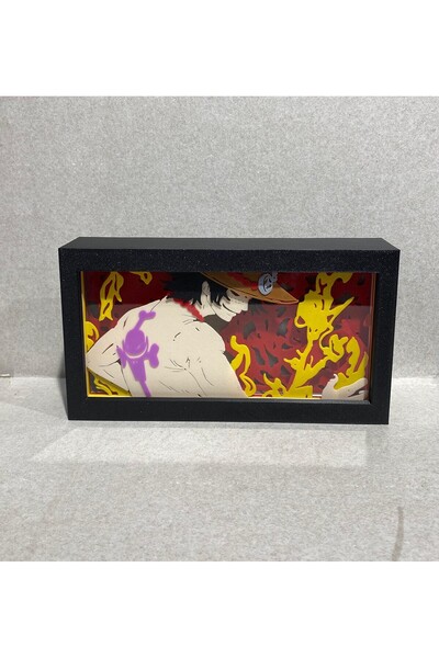 BASTTR One Piece Ace Portgas D. Ace Anime Işiklı Kutu Lightbox