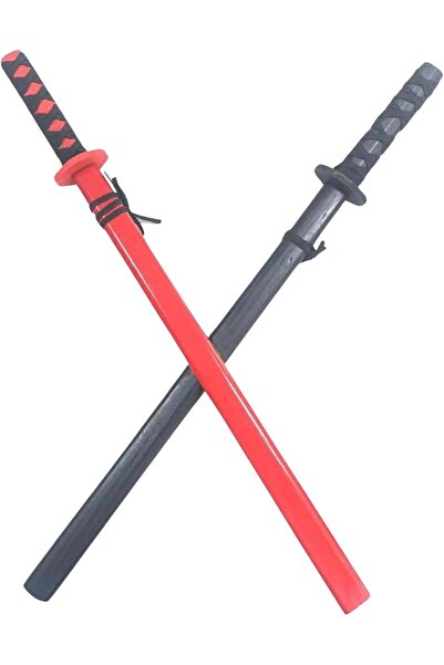 REZZOSS مجموعة ألعاب سيف الساموراي النينجا الخشبي - قطعتان