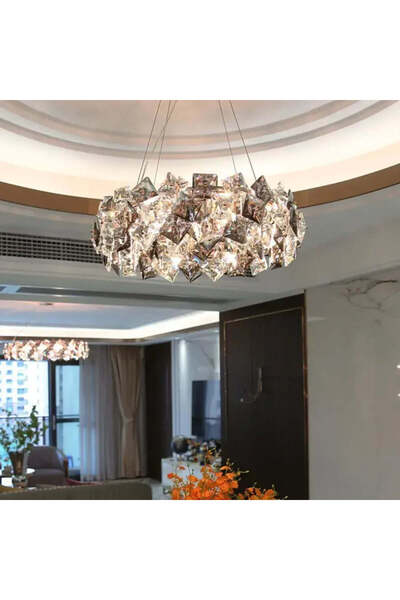 Alista Home Candelabru Cristal Arian 6 x E 27 Auriu