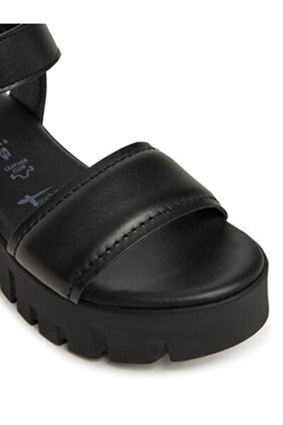 Tamaris Γυναικεία Σανδάλια μαύρα TAMARIS-1-28712-42 003 ΜΑΥΡΟ ΔΕΡΜΑ