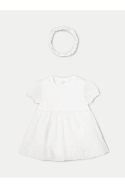 MAYORAL Κομψό φόρεμα για κορίτσια 1629 Εκρού