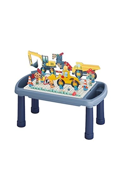 OEM Interactive Mosaic Workbench 5 in 1, 339 pieces, blue color, vehicle construction, toy drill include