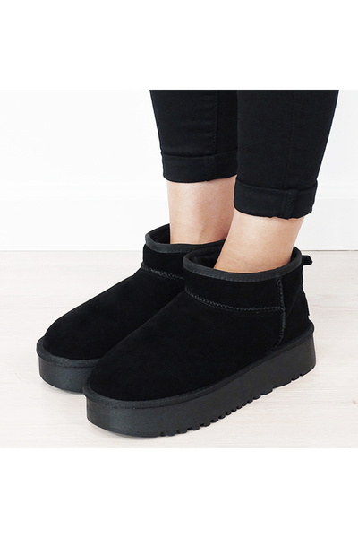 SOFILINE Ghete negre din piele naturală B-NN604 116