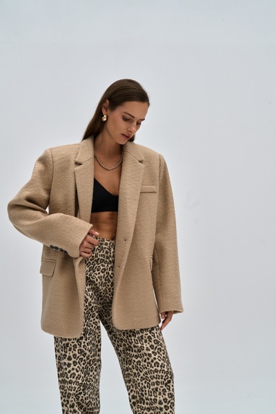 MAI STUDIOS CO. Enzo Taupe Blazer Ceket