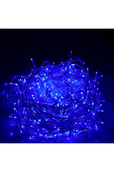 OEM Ghirlandă luminoasă tip perdea 400 LED-uri, 20m, pentru interior/exterior, iluminare albastră, cu telecomandă