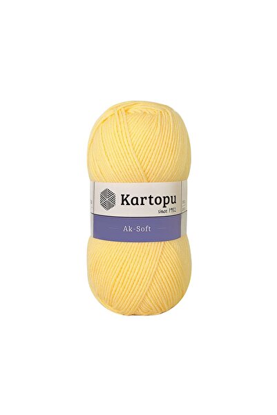 Kartopu 5 قطع خيط حياكة أك سوفت K309 أصفر فاتح