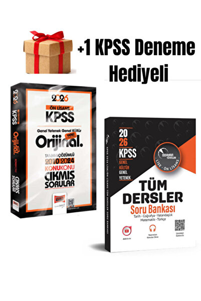 Doktrin Yayınları 2026 Ön Lisans KPSS Çıkmış Sorular ve KPSS Tüm Dersler Soru...