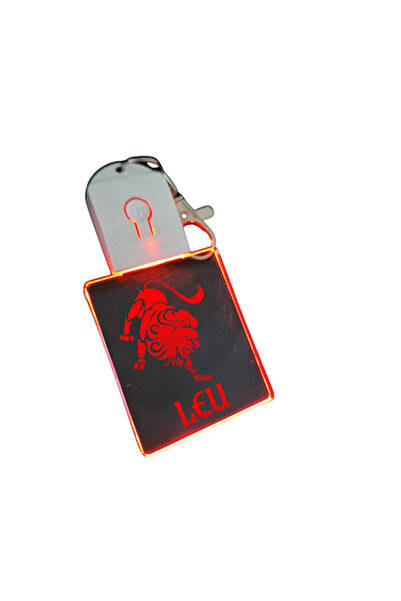 T&M Personalizare Breloc LED Zodiac Leu-v2, Horoscop cu Baterie, Multicolor