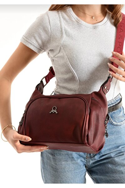 eflanmoda Geantă 0muz din piele moale Mega Polo pentru femei