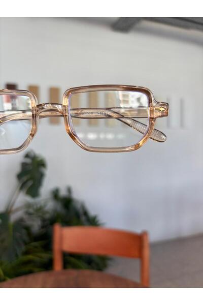 funeyes Lodin Geometric Cornered Blue Light Protection Glasses |   50 Ekartman |   Suitable for Changing Glass