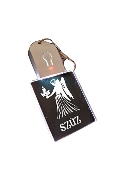 T&M Personalizare Breloc LED acrilic - Zodia Fecioară v3, Horoscop, Multicolo...