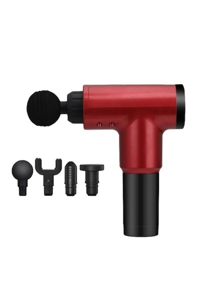 Bella Massage device Bell™, 4 heads, red