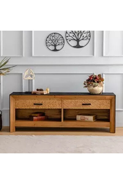 ElastiX Chest of drawers 160 cm made of solid wood, tv chest of drawers