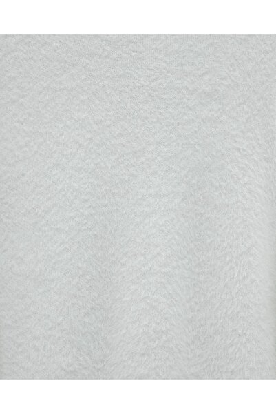 Modamorfo Bearded Long Loose Knitwear Tunic -White