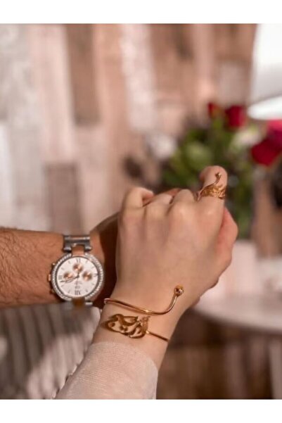 Generic اسواره مع خاتم نسائي انيق بالاسم