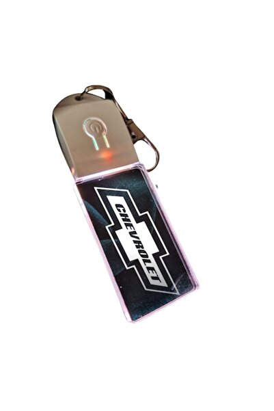 T&M Personalizare Breloc acrilic LED - mașină Chevrolet cu baterie, rotund, m...