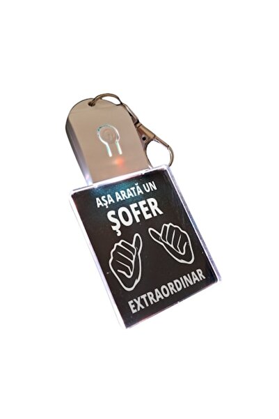 T&M Personalizare Breloc cu LED din acril - Așa arată un șofer extraordinar -...