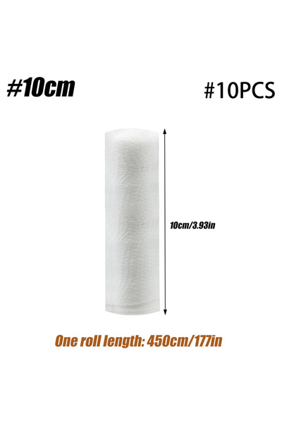 Choice 10CM-10Rolls 10 Rolls Gauze Bandage Roll with Tape - White Gauze Wrap ...