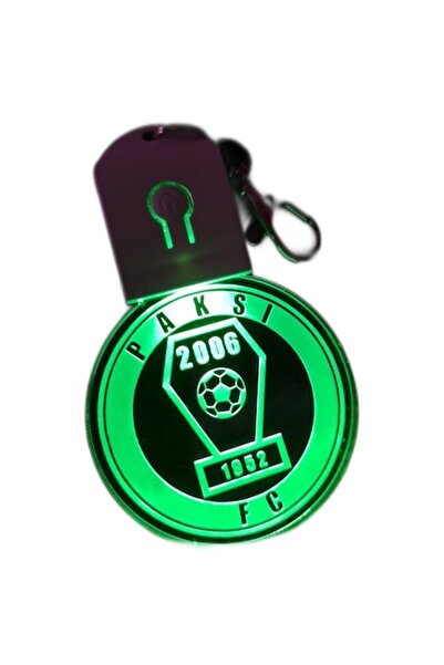 T&M Personalizare Breloc acrilic cu LED Paksi FC, fotbal, cu baterie, rotund,...