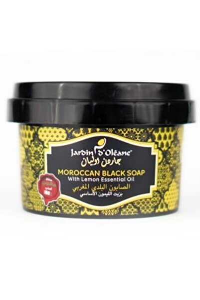 Jardin Oleane Moroccan Black Soap with Lemon Essential Oil from Garden Olian, 250g