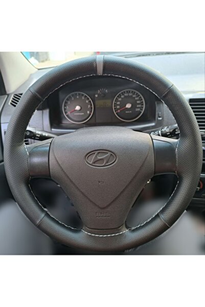 HASBAY DİKİŞLİ DİREKSİYON KILIFI SİYAH DERİ NOKTALI DERİ GRİ YÜZÜK / DİKİŞLİ ...