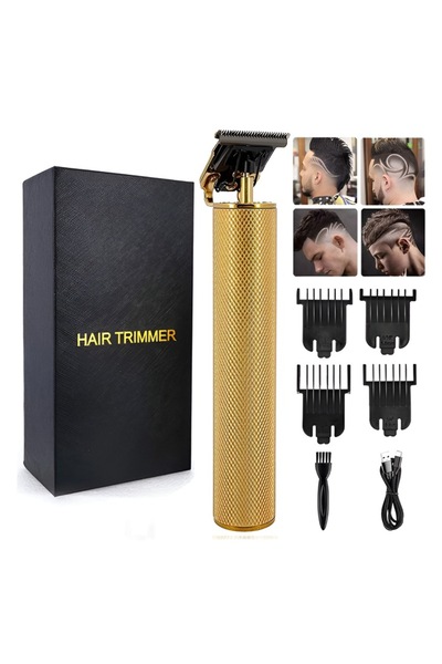 NEO Professional Beard and Contour Trimmer, Cordless, Stainless Steel Blades, USB Charging, Gold, Neo™