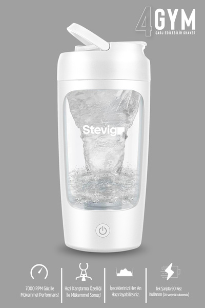 Empressco Elektrikli 650 ml Tritan protein shaker, şarj edilebilir ve dayanık...