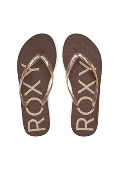 Roxy Γυναικείες σαγιονάρες καφέ ROXY-ARJL100873 ΤΑΦ-ΤΑΦ