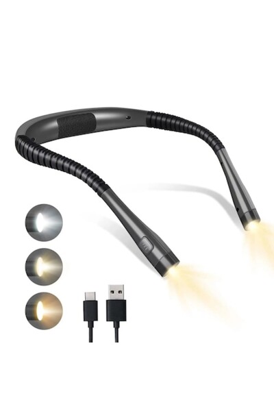 OEM Reading Neck Light, USB, Multi-Function, 3 Types of LED Light, 3 Intensity Levels, Fast Charging, Fo