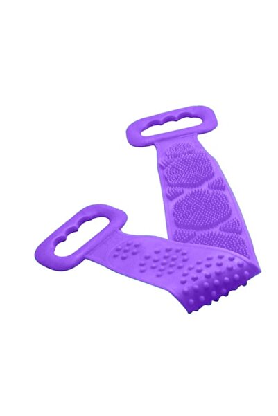 NEO Perie de baie din silicon pentru spălarea spatelui, frecare și masaj, vio...