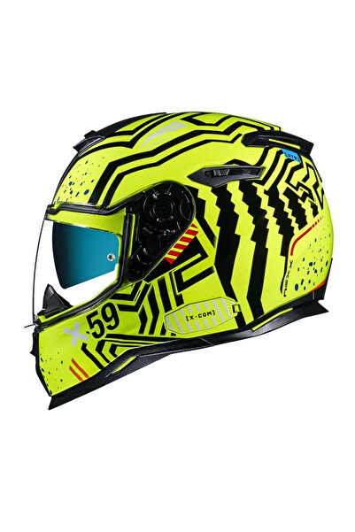 Nexx Sx.100 Enıgma Neon Sarı-siyah Kask