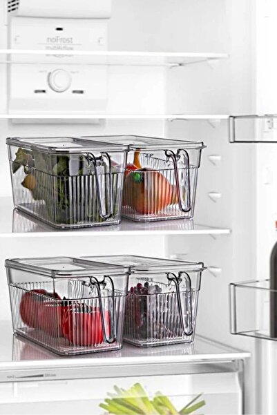 Nurfa منظم داخلي للخزانة مكون من قطعتين مع غطاء ومقبض ومصفاة