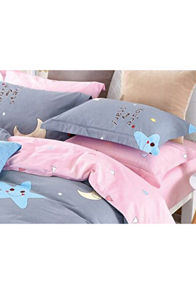 Generic 4pcs cotton Duvet cover set : 1pc Duvet cover, 2 pcs pillowcases, 1pc bed sheet, without fillings