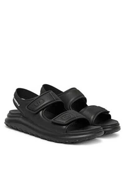 Karl Lagerfeld Ανδρικά σανδάλια μαύρα KARL LAGERFELD-KL77015 V00 ΜΑΥΡΑ ΚΑΟΥΤΣΟΥΚ