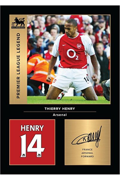Emoda home Trove Thierry Henry Arsenal Legends Wall Art – Digitally Signed A4...