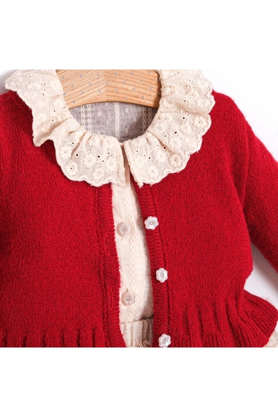 Öztürkpartievi Lilibeth 3-Piece Girls' Set Red Powder