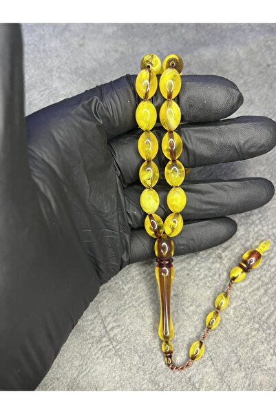 Mos Tespih High End Powder Amber Prayer Beads with System