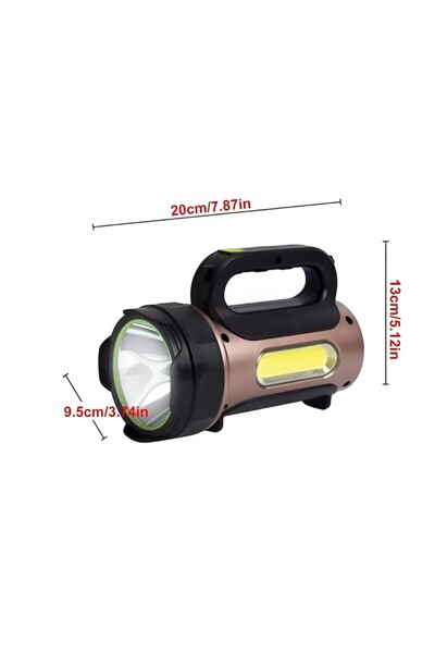 NEO Lanterna Solara, 30W, LED frontal si lateral, Raza iluminare 500 m, Stroboscop, Neo™
