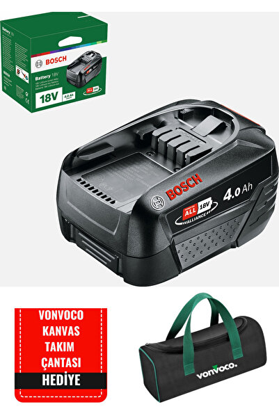 Bosch Çit Budama Çim Biçme Yaprak Üfleme Şarjlı Testere Akülü Kenar Kesme PBA Yedek Batarya Akü 4.0