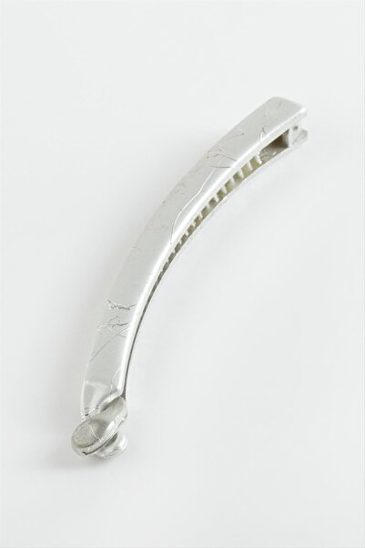 makay مشبك فضي اللون على شكل موزة 11 سم