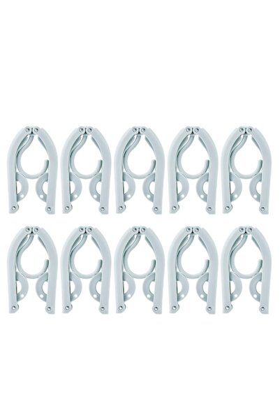 NEO Set 10 Umerașe Pliabile, Polipropilenă, 44 x 15 cm, Dimensiune Reglabilă, Verde, Neo™