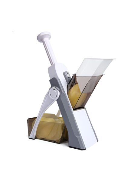 NEO Multifunctional Vegetable and Fruit Slicer, Manual, 8 Different Cuts, White/Gray,