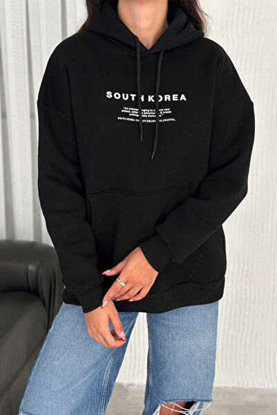 Noa Noa Γυναικεία φούτερ Νότιας Κορέας City με τύπωμα με κουκούλα – Στυλ δρόμου & πολιτιστικό στυλ