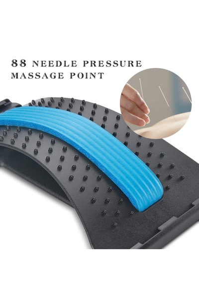 Bell ™ Suport lombar pentru stretching cu masaj și funcție de presopunctură - Max 150 kg