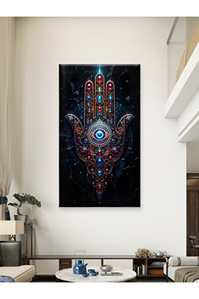 ESLEM FATMA ANA ELİ - GÜÇ BEREKET DAYANIKLILIK - BASKI KANVAS TABLO