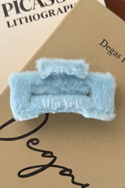 MioArt Agrafă de păr cu gheare de crab pentru femei de pluș, cu gheare de bla...